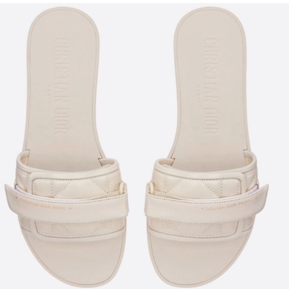 Christian Dior Revolution Cannage Quilted slides